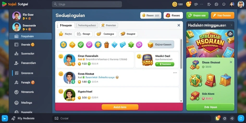 dominoclub - Layar antarmuka yang ramah pengguna saat bermain.
